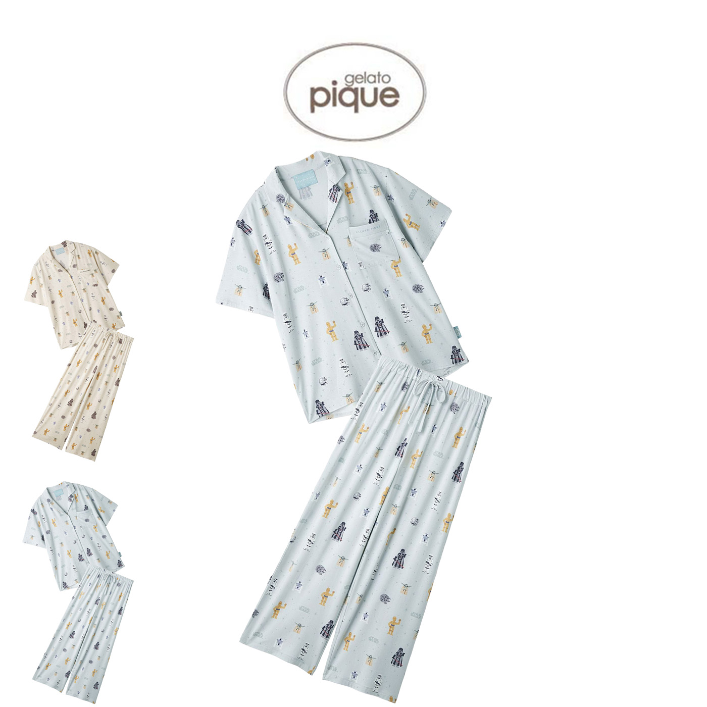 gelato pique STAR WARS レディース 総柄シャツ＆ロングパンツセット