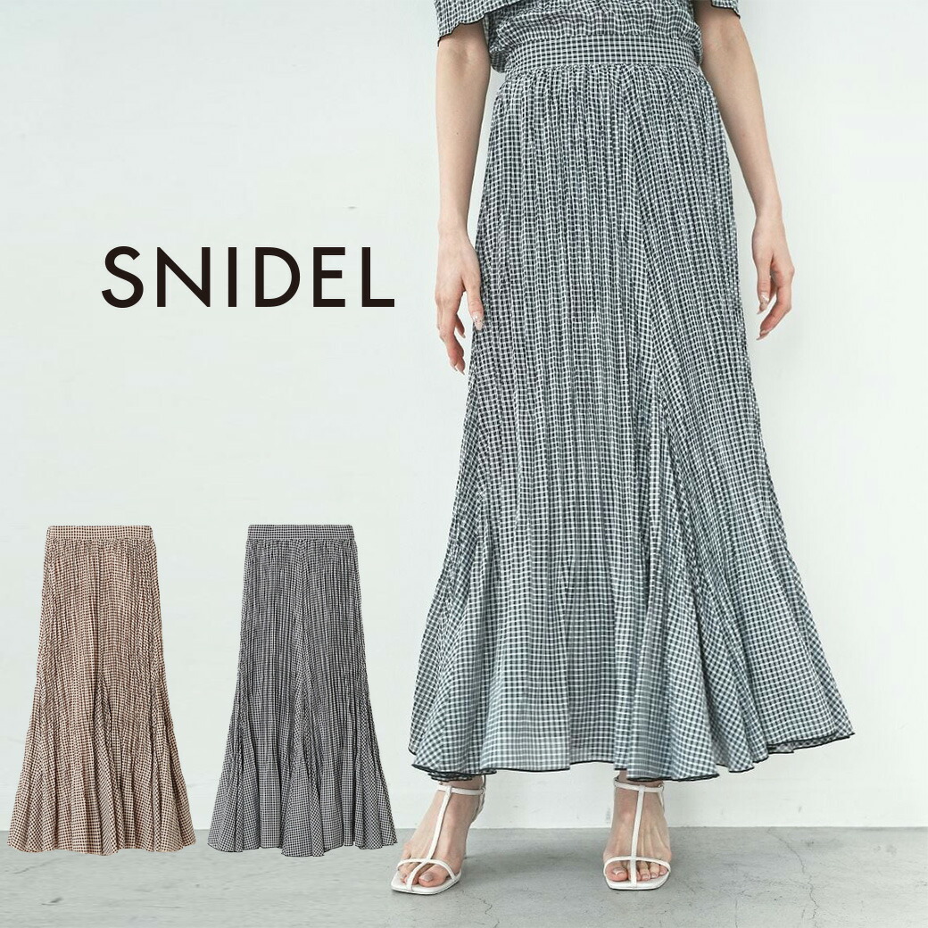 楽天市場】SALE50%OFF スナイデル SNIDEL プリーツフレアスカート
