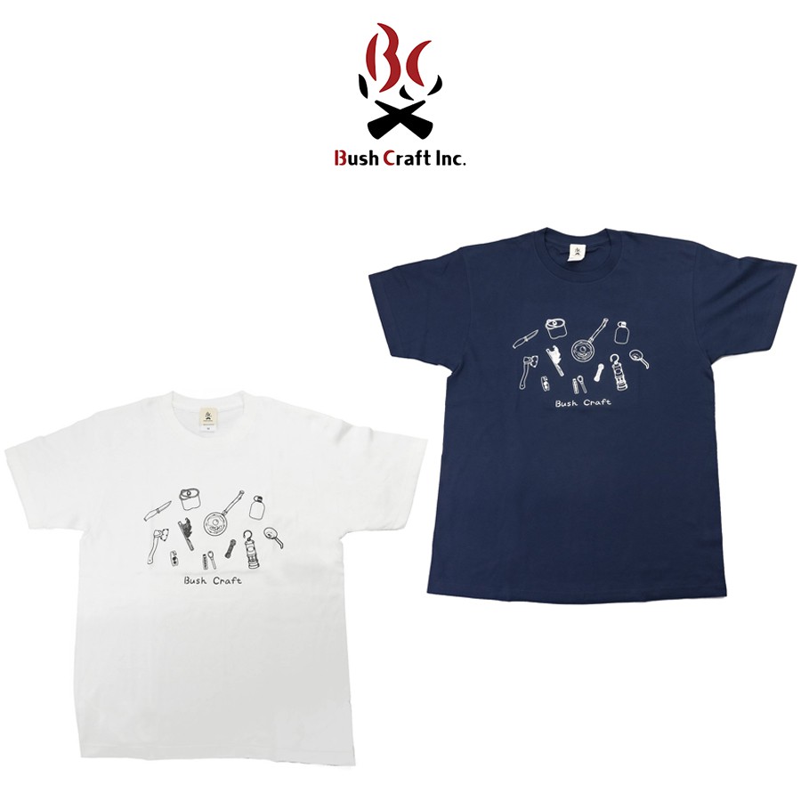 【楽天市場】SALE20%OFF BushCraftInc. (ブッシュクラフト) プリント半袖Tシャツ(道具) 161399010