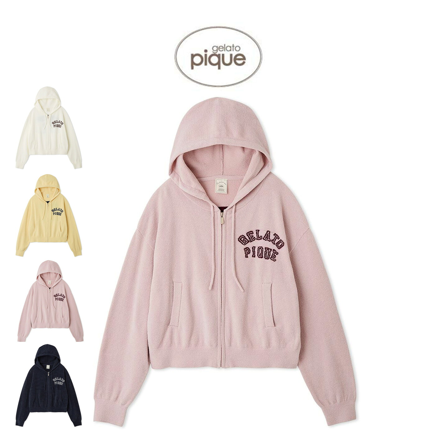 新品タグ付き　ジェラートピケ パーカ 新品タグ付♡ ジェラートピケ ジャガードパーカ サリー - メルカリ