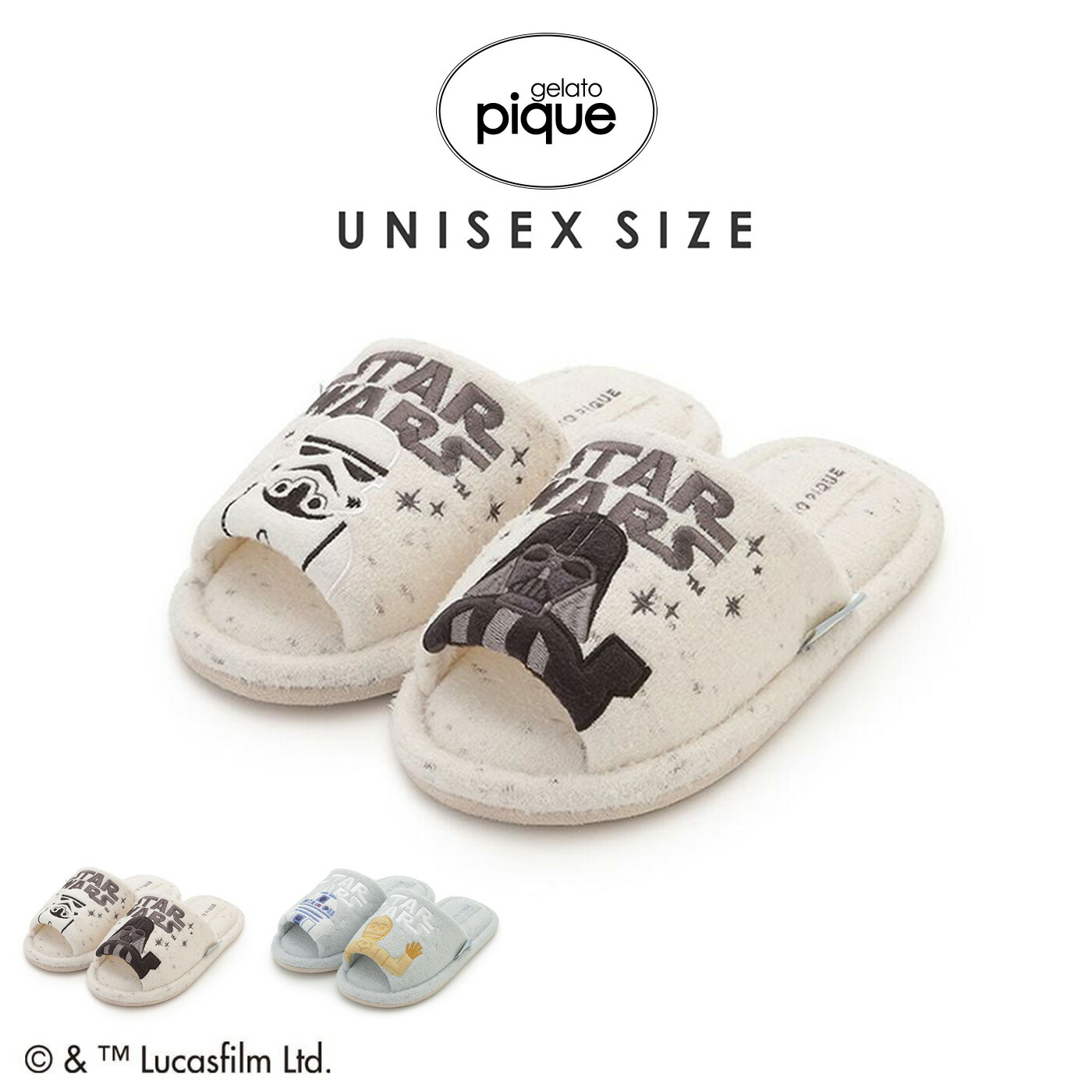 gelato pique UNISEX STAR WARS ルームシューズ