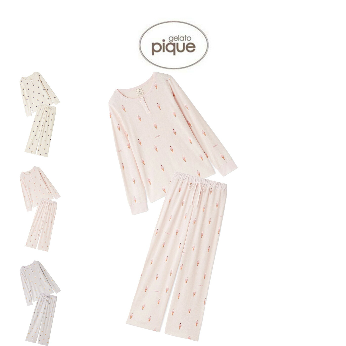 GELATO PIQUE HAPPYBOX〈B〉ルームウェア3点セット gelato pique ルームウェア2025福袋B GELATO PIQUE ジェラートピケ