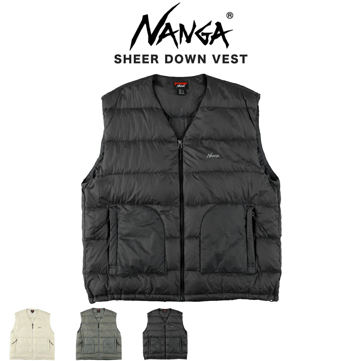 NANGA ナンガ SHEER DOWN VEST(MEN) シアーダウンベスト アウトドア キャンプ プレゼントにおすすめ 2026春