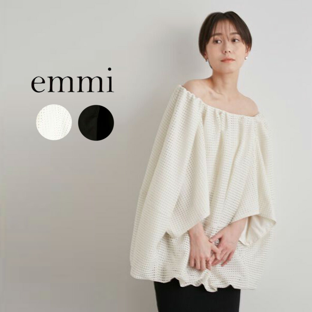 Aimeine ウェーブデザイントリコットブラウス