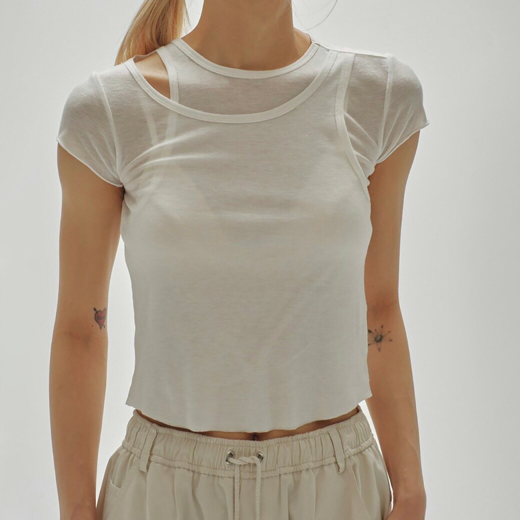 トップス Halfsleeve Sheer T-shirts TODAYFUL TODAYFUL/トゥデイフル】Halfsleeve Sheer T-shirts/ハーフスリーブ