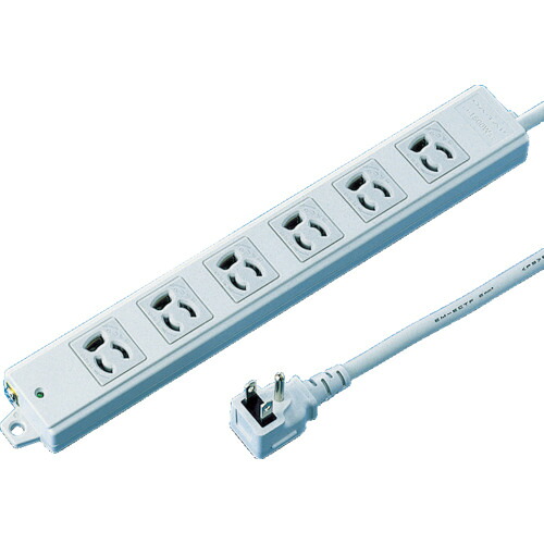 サンワ SANWA 工事物品水道栓 抜け打ち切り差し込み 6個口 有線テレビ長5m TAP-KE6-5
