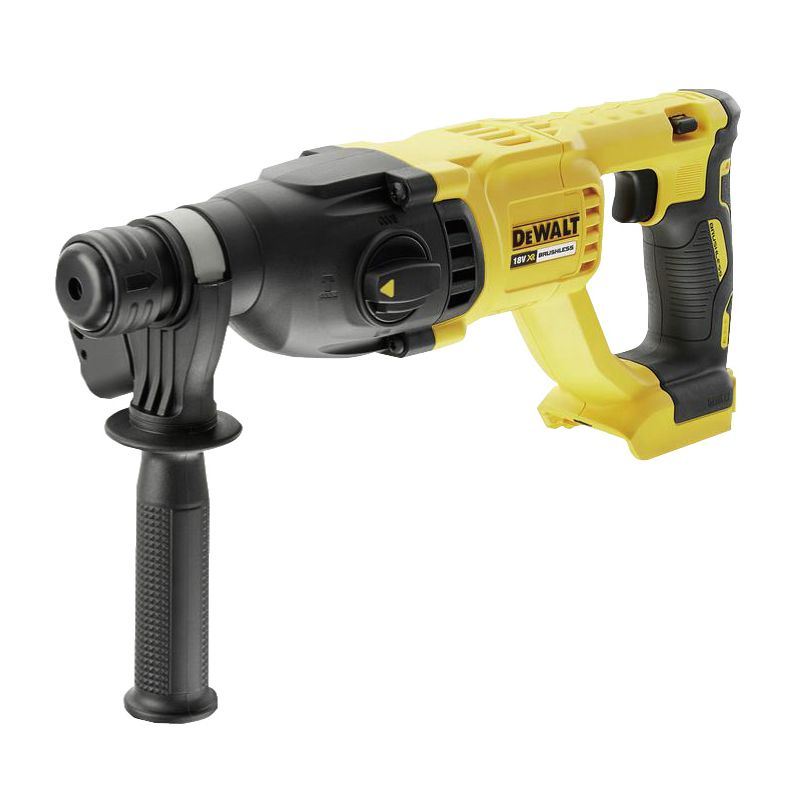 DEWALT デウォルト DCH133NT-XJ 18Vコードレス続きもの XR Li-lon 毛はらい受け答え・SDS+鉄槌せん孔機 本体のみ TSTAK一揃いの道具ボックス席・側面手持ち部分・深さゲージ付