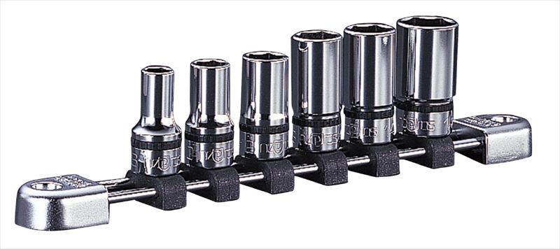 KTCネプロス 差込角9.5SQ セミディープソケットセット 12角 6個入 NTB3M06WA
