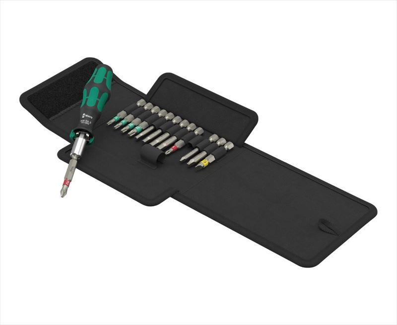 WERA ヴェラ 051065 差込角1/4インチ ヘックスビットラチェットドライバーセット 14点組