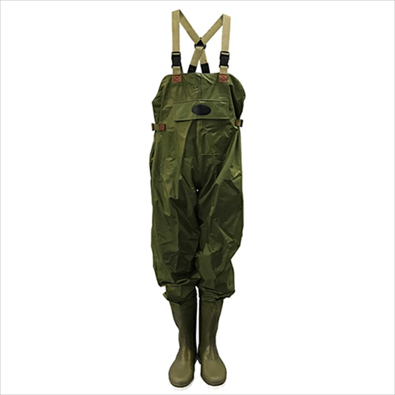 オカモト ウェダーチェスト80233 カーキ M ワークサポート サポート用品 カッパ ヤッケ | ウェーダー チェストハイ 防水 釣り 農作業 水産 漁業 川 海 カーキ M オカモト 4970520581067.jpg