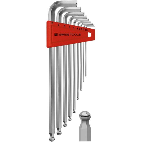 PB SWISS TOOLS 212LRH-10 ホールド輪っか付六角鍵仕掛ける(容器に並べる有りの実)