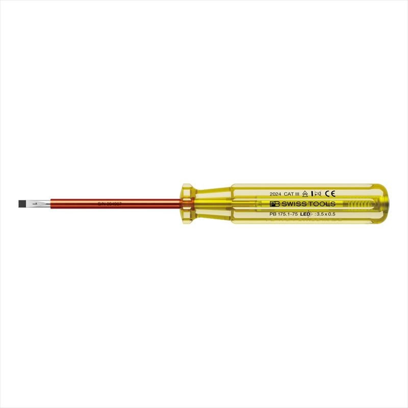 楽天市場】PB SWISS TOOLS 175.0-60 LED LED検電ドライバー 100
