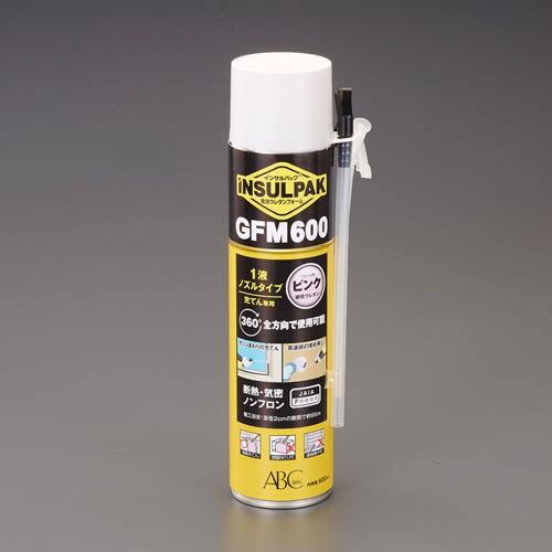 エスコ エービーシー商会 EA930TC-4A 600ml 発泡ウレタンフォーム(一液性/ピンク)