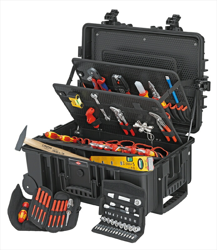 KNIPEX 002137 灯し火科学技術者用物の具書き割り 63PCE