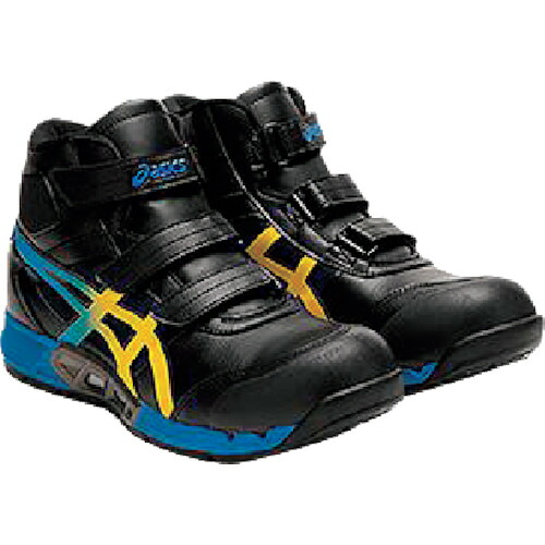 アシックス ASICS ウィンジョブCP308 AC ブラック×ヴァイブラントイエロー 25.5cm 1271A055.001-25.5