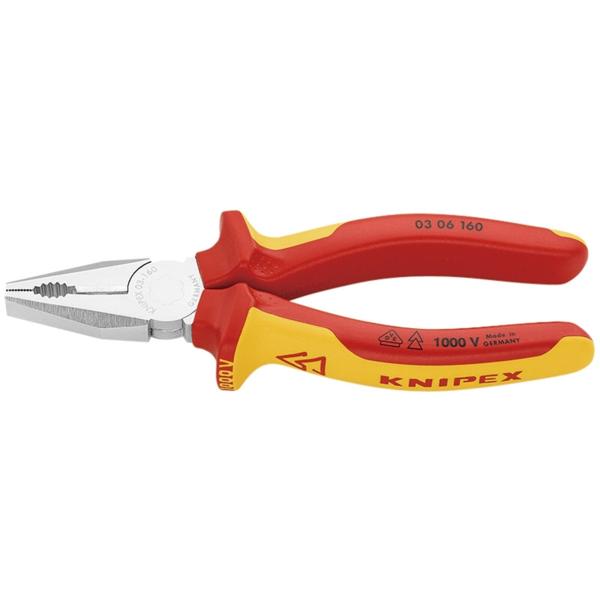 KNIPEX クニペックス 0306-160 絶縁ペンチ 1000V (SB)