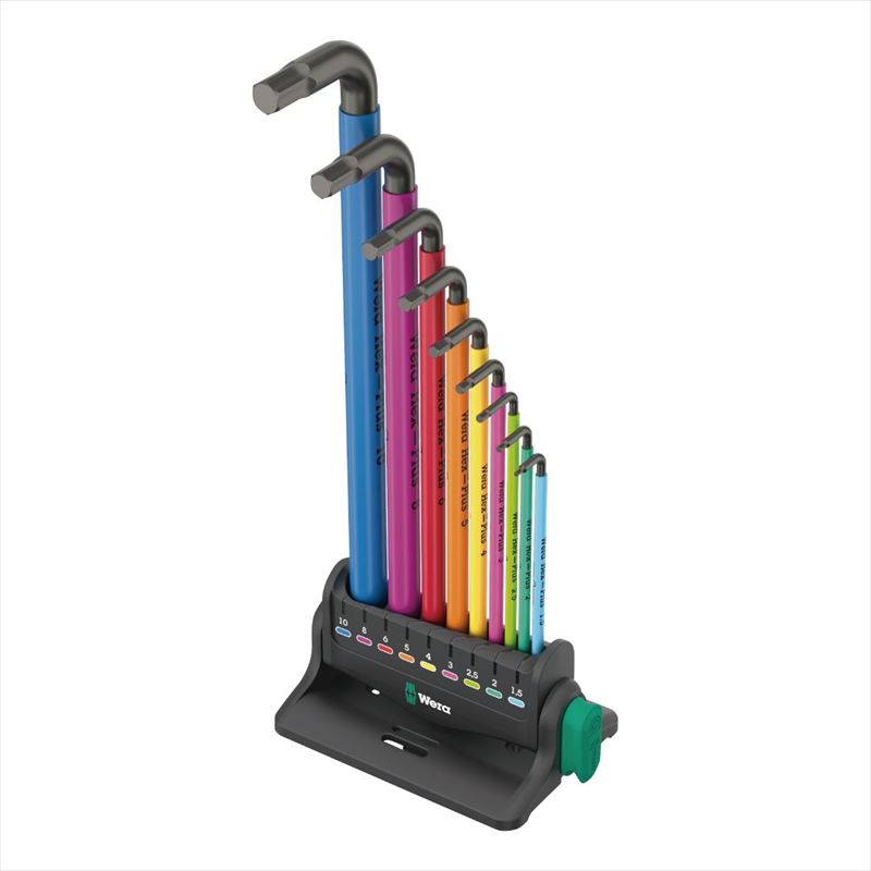 WERA ヴェラ 133165 Ball Hex-Plus キーレンチセット 10点組 スタンド付
