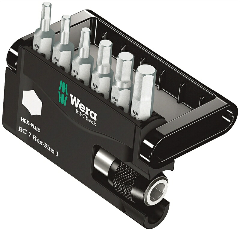 WERA ベラ 056168 6本組 (Hex Plus)ドライバービット