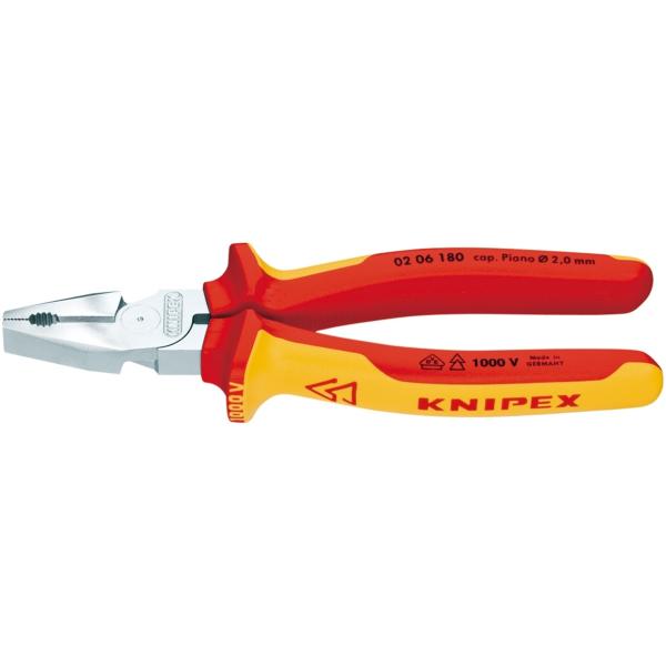 KNIPEX クニペックス 0206-180 強力絶縁ペンチ 1000V
