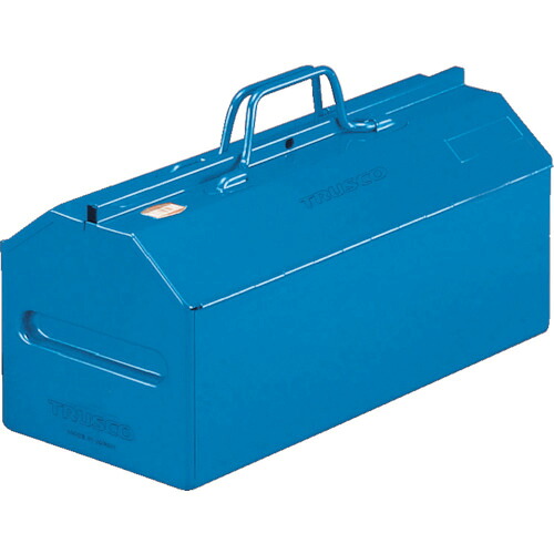 トラスコ TRUSCO 山型中皿付工具箱 461X201X261 ブルー L-450-B