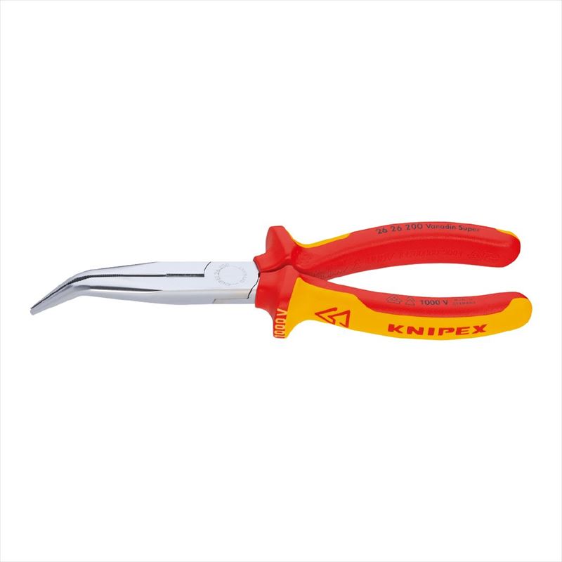 KNIPEX クニペックス 26 26 200 絶縁40゜先曲ラジオペンチ