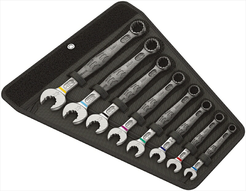 \全品ポイントアップ/ WERA ベラ 020241 8本組/ 5/16"-3/4" コンビネーションレンチセット|無線計画 インカムショップ