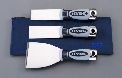 エスコ EA579BE 3本組 スクレーパーセット(ステンレス製)