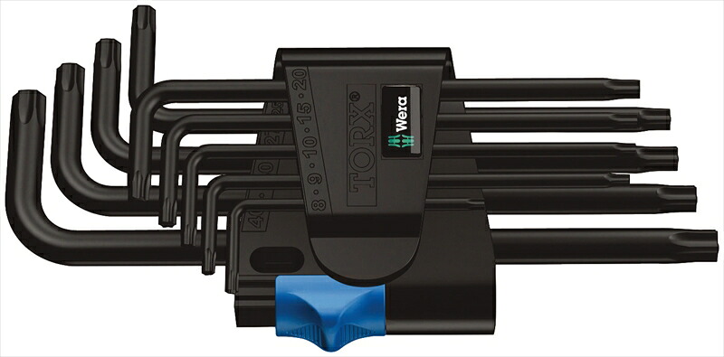 WERA ベラ 024244 9本組 (Torx)キーレンチ(ホールド機能付)