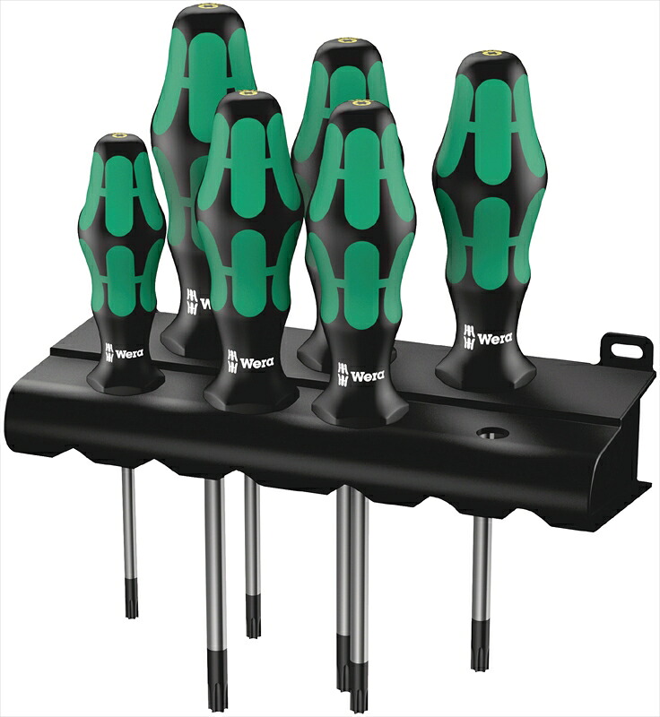 WERA ベラ 138250 T10-T40/6本組 (Bore Torx)ドライバー