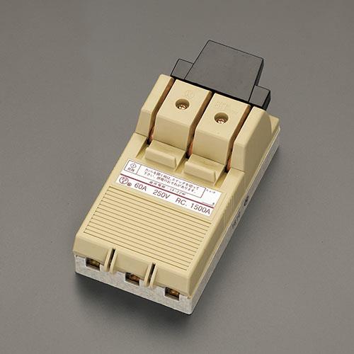 エスコ 河村電器産業 EA940NR-16 200A/3極 カバースイッチ(爪付ヒューズ用)