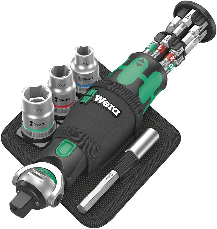 \全品ポイントアップ/ WERA ベラ 004283 ポケットツールセット(インチ)(ZYKLOP)|無線計画 インカムショップ