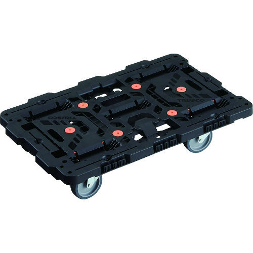 トラスコ TRUSCO かかわり合い式脂製平台車 ビートル 700X450 自在5輪 BT700J5-E100