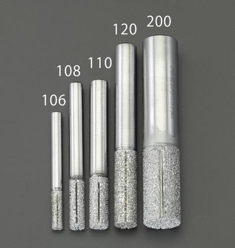 ＼当店排他的権利 全商いもの尖んがりさらに10倍／ エスコ EA827ES-120 12粍 ダイヤモンドルーター(練りあわせる材用/円柱)