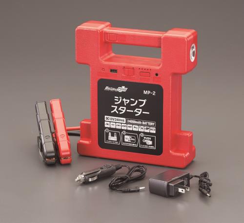 エスコ 大自工業（Meltec） EA812HE-1A DC12V・24V/400A・600Aジャンプスターター