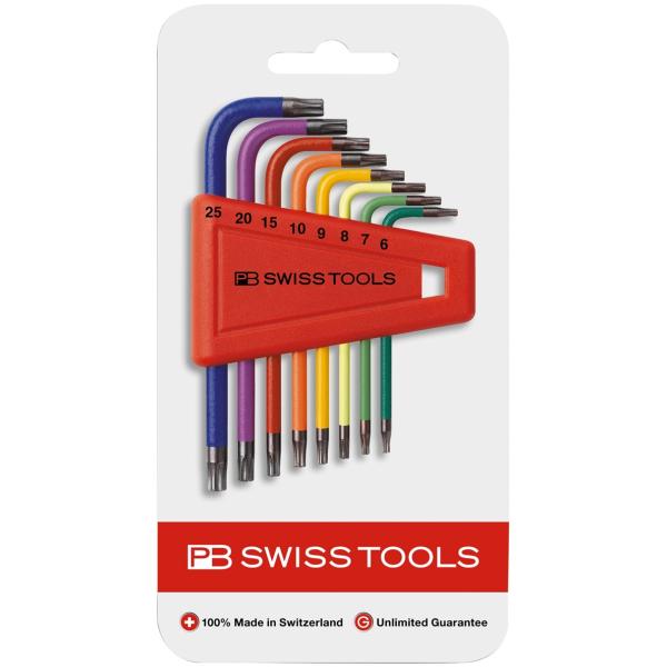＼全品ポイントアップ／ PB SWISS TOOLS 410H/6-25RBCN L型レインボーヘクスローブレンチセット｜無線計画 インカムショップ