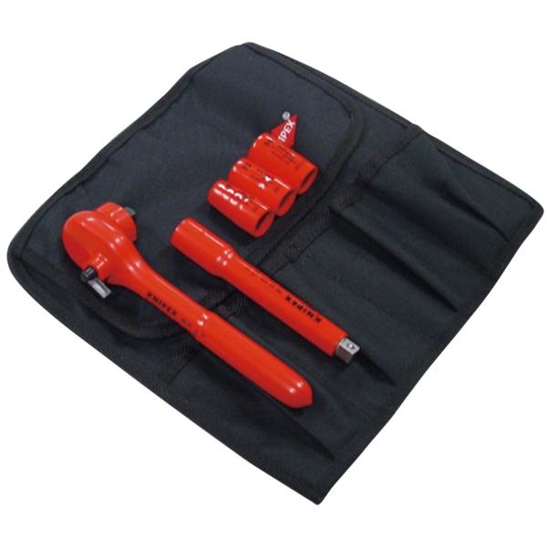 \全品ポイントアップ/ KNIPEX クニペックス HEV-1 HV・EV車用絶縁ソケットレンチセット|無線計画 インカムショップ