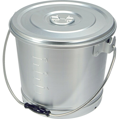 トラスコ TRUSCO 軽銀丸型一重食缶 270ΦX240 10L ARCA-10