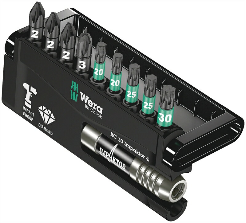 WERA ベラ 057417 インパクターダイヤモンド ビットチェック ラピダプタ