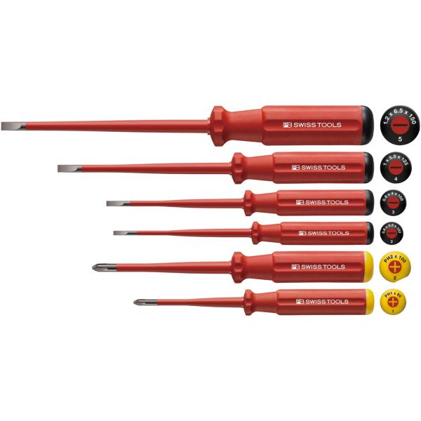\全品ポイントアップ/ PB SWISS TOOLS 5542SL エレクトロ絶縁スリムドライバーセット|無線計画 インカムショップ