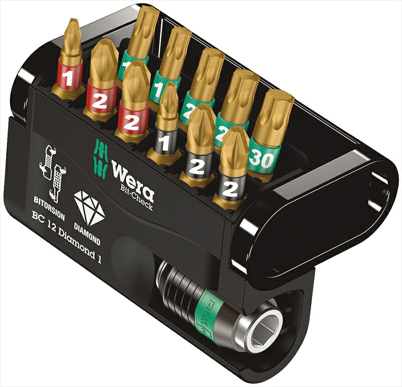 WERA ベラ 057421 11本組 ビットセット(Bi-Torsion･ダイヤ付)