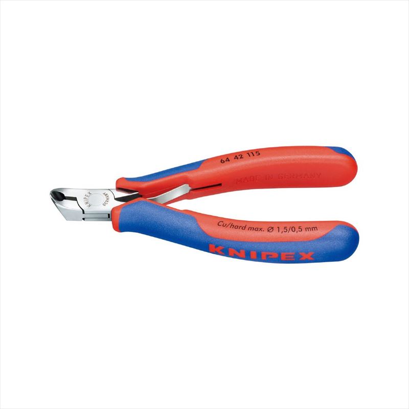 ＼当店制限事項！さらに尖んがり最大限度10倍／ KNIPEX クニペックス 6442-115SB エレクトロニクスエンドカッティングニッパー 花・ガーデン・DIY-電動・エア工具用アクセサリー