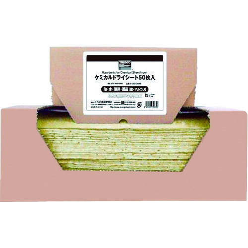 ＼当店排他的権利 全商いもの尖んがりさらに10倍／ トラスコ TRUSCO ケミカルドライシート 380×480  50枚入 TCDS-3848