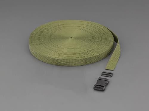 ＼当店制限事項！さらに尖んがり最高限度10倍／ エスコ EA628PT-525 25x1.2粍/50m 平織ダンス楽隊・バックル仕掛ける(OD色) 荷締・牽引器具-ベルト荷締機-DIY・工具