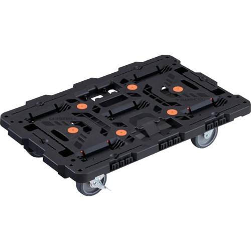 トラスコ TRUSCO かかわり合い式脂製平台車 ビートル 700X450 自在3輪 内2輪ストッパー付 BT700J3S2-E100