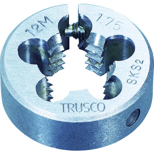 ＼当店排他的権利 全商いもの尖んがりさらに10倍／ トラスコ TRUSCO 丸ダイス型 SKS 並目 50径 12X1.75 T50D-12X1.75