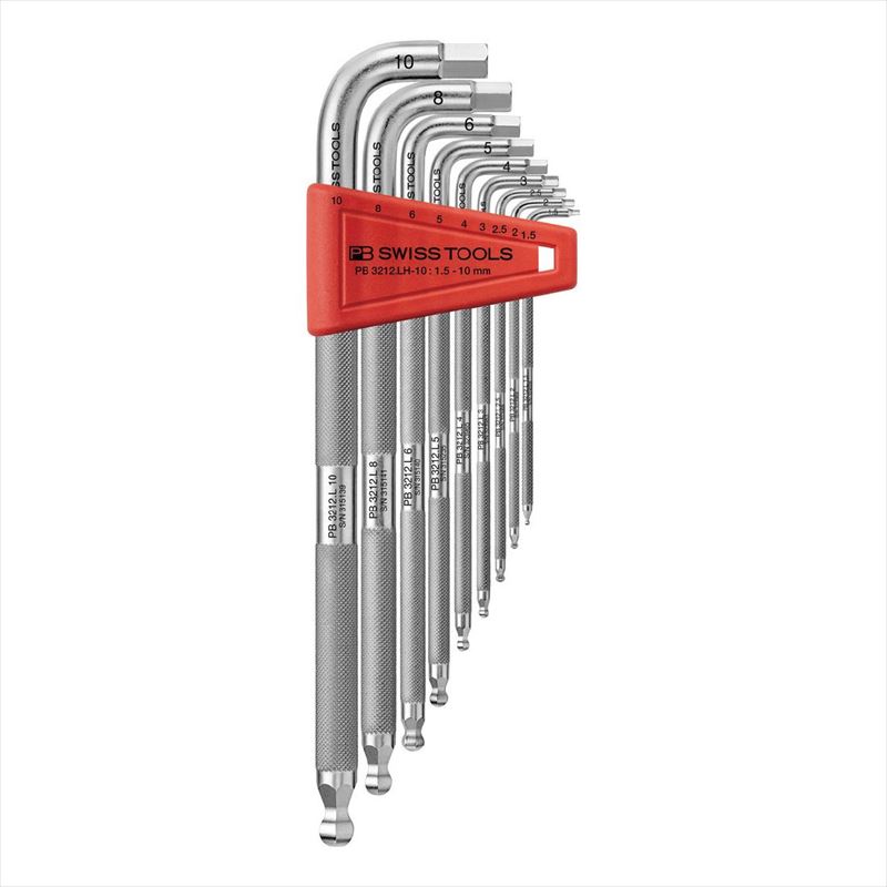 ＼当店制限事項！さらに尖んがり最大限度10倍／ PB SWISS TOOLS 3212.LH-10CBB 置き目ネットボール入六角鍵仕かける DIY・工具-その他
