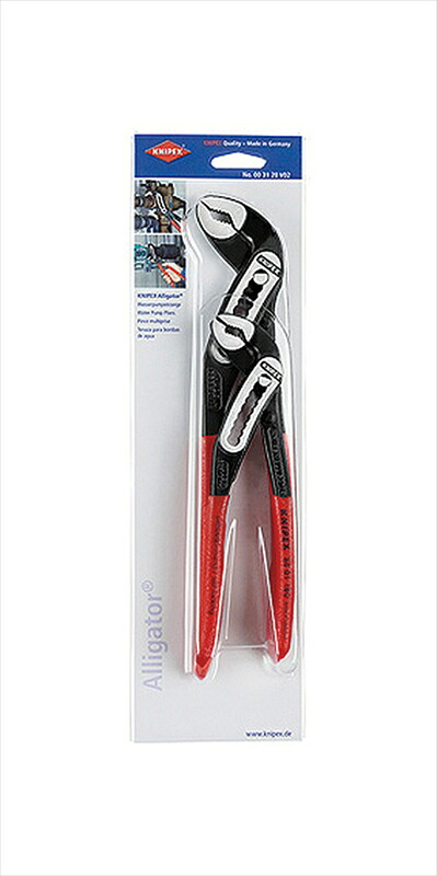 KNIPEX 003120V02 アリゲーター ウォーターポンププライヤー2本セット