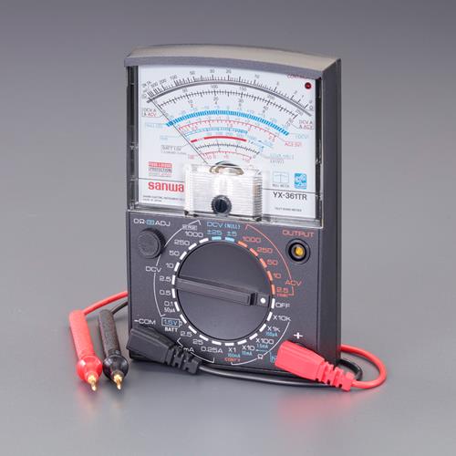 ＼当店排他的権利 全商いもの尖んがりさらに10倍／ エスコ 三和明かり表示計器（sanwa） EA707G-25 アナログマルチテスター(多役立つこと型)