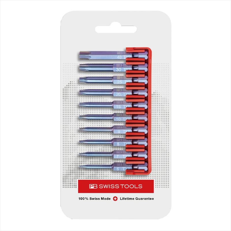 PB SWISS TOOLS E6.716CN 段付キビット10本組セット ビットホルダー付