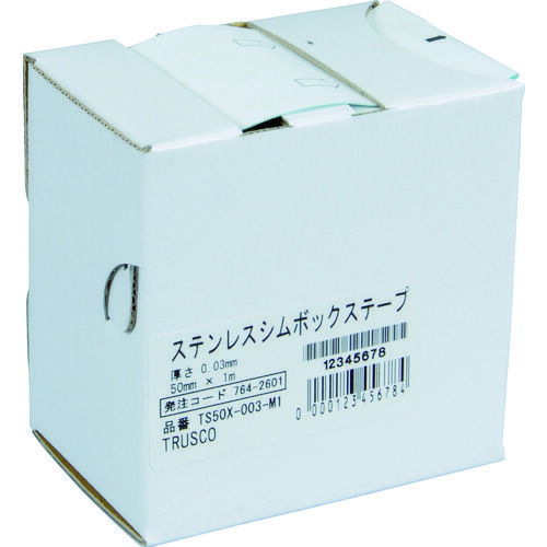＼当店排他的権利 全商いもの尖んがりさらに10倍／ トラスコ TRUSCO ステンレスシムボックステープ 0.005 50mmX1m TS50X-0005-M1